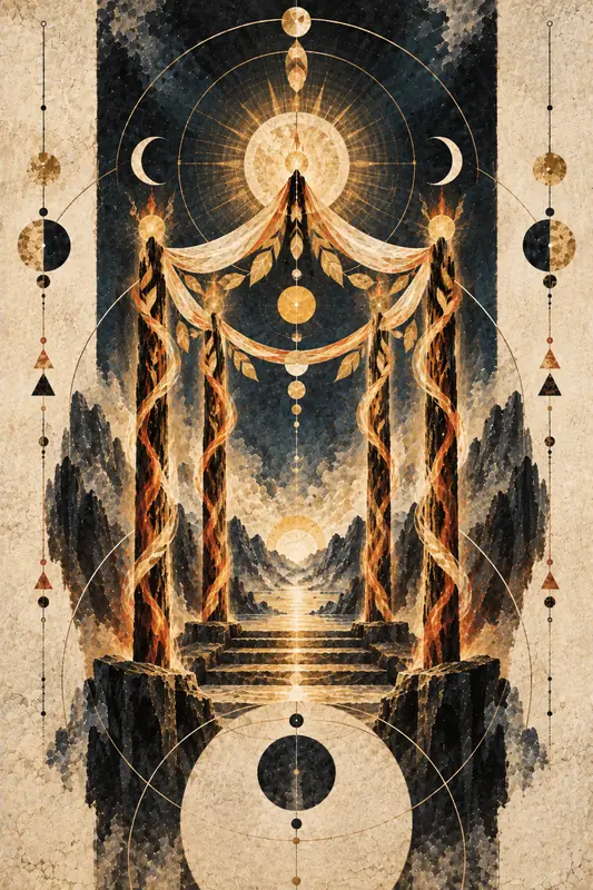 Four of Wands — Dream Logic Tarot