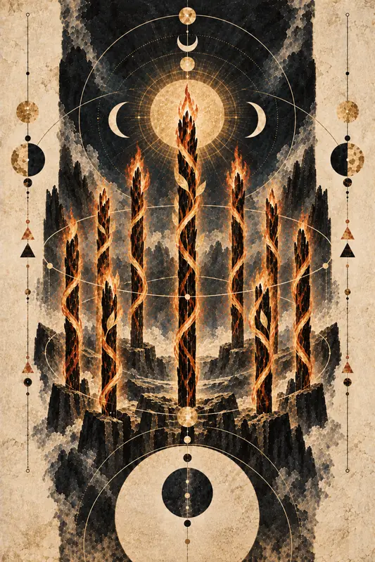 Nine of Wands — Dream Logic Tarot