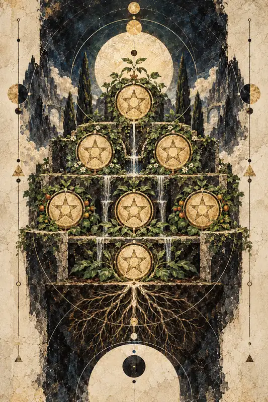 Seven of Disks — Dream Logic Tarot