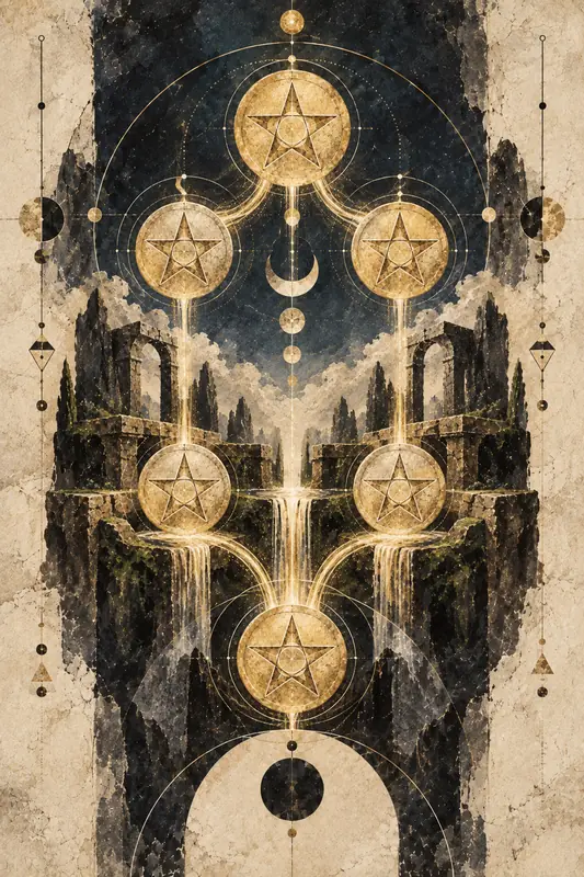Six of Disks — Dream Logic Tarot