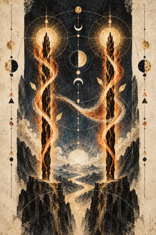 Two of Wands — Dream Logic Tarot